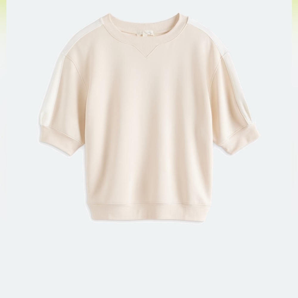 BNWT short sleeved scuba style sweatshirt